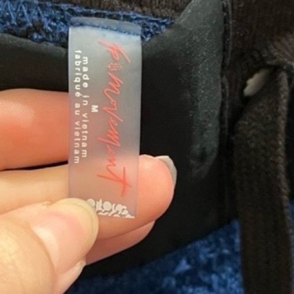 NWT Free People Movement Cuddle Up Pants -Size M Prep School Blue Sku#24 - Picture 3 of 10